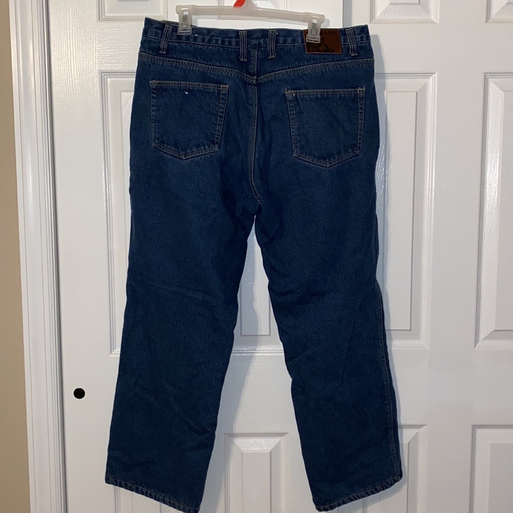 Flannel Lined Men’s Stanley Jeans 36x30 - Picture 2 of 3